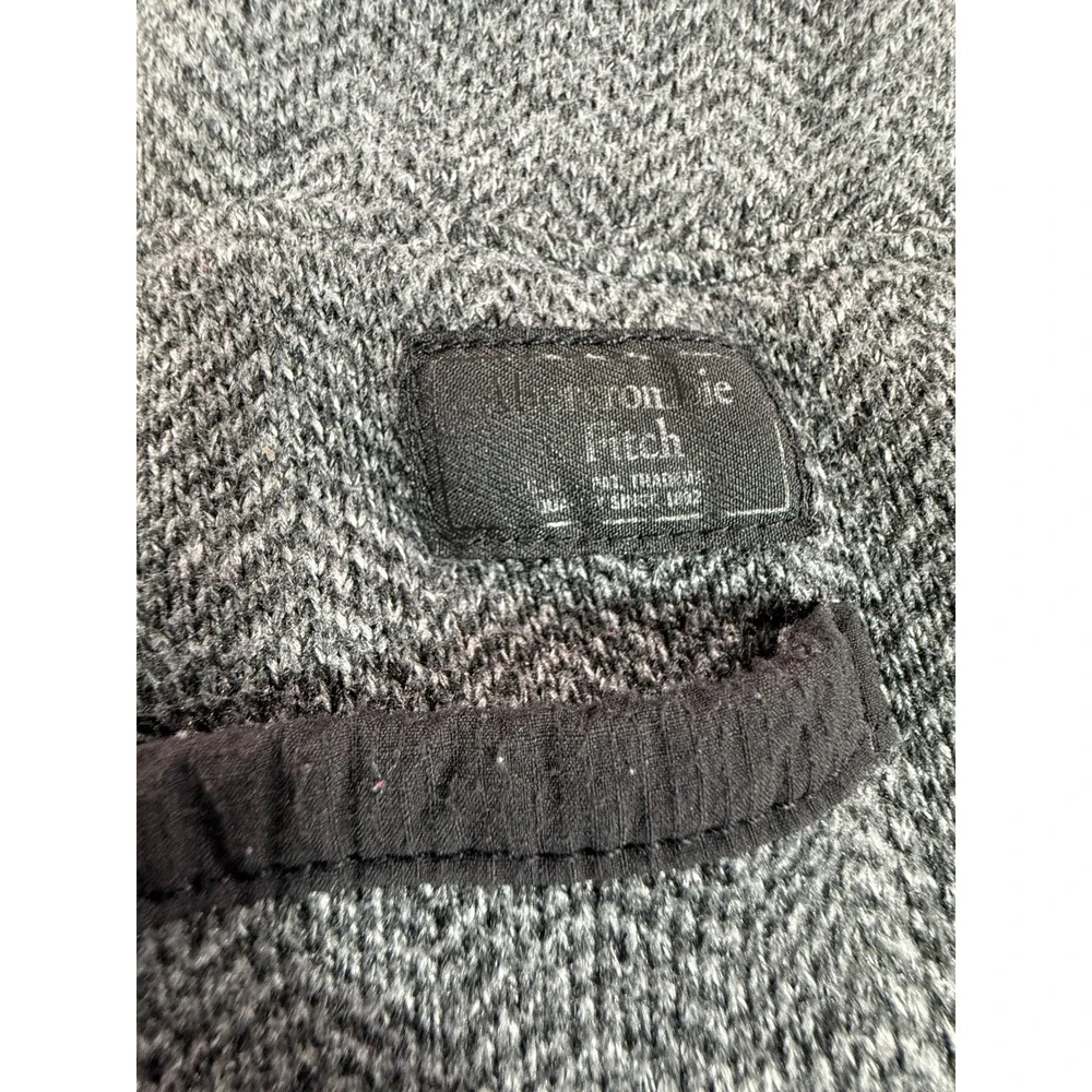 Abercrombie & Fitch Herringbone Jogger‎ Pants XS Zip Pockets Drawstring Winter